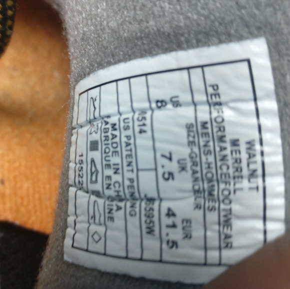 MERELL Continuum+Vibram Ortholite Leather Trail Hike Walk Outdoor Shoe 8men=9.5w - Picture 7 of 8